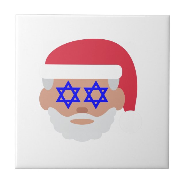 christmukah jultomten emoji kakelplatta (Framsidan)