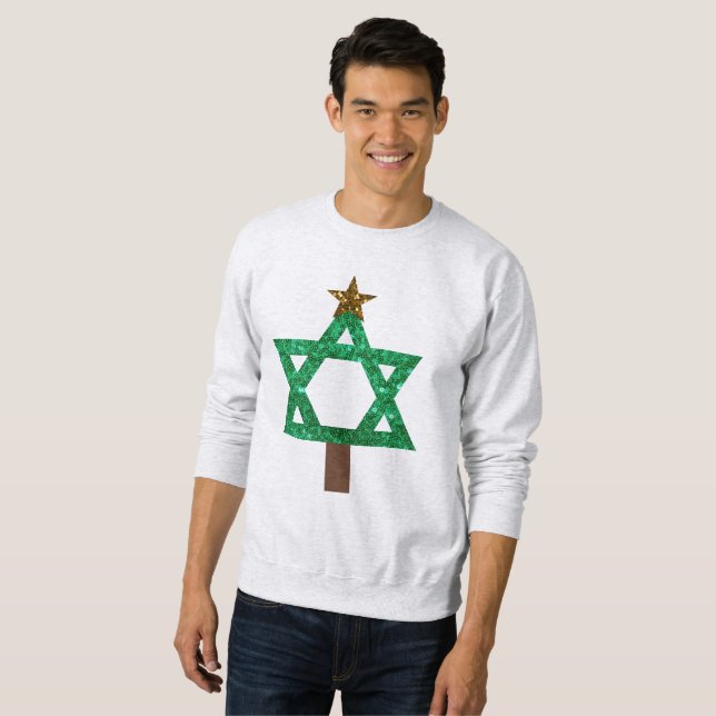 christmukkah julgran manar sweatshirt (Hel framsida)