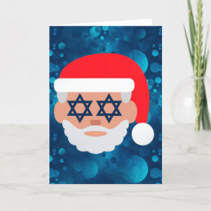christmukkahsanta emoji helgkort