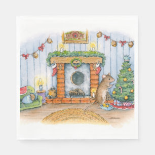 Christmus napkins art av Alissa Hansen Pappersservett