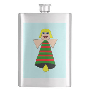 Christnas Angel Bell Flasks Fickplunta