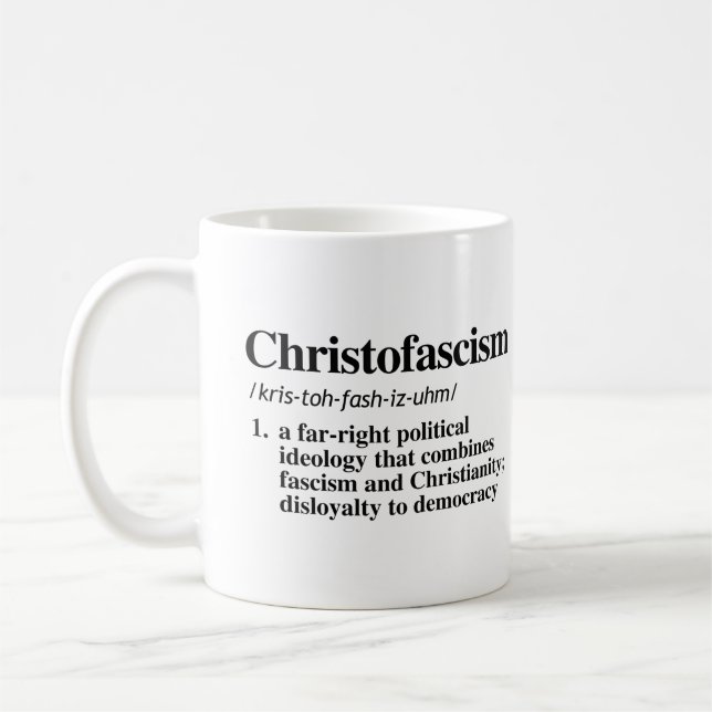 Christofascism Definition Kaffemugg (Vänster)