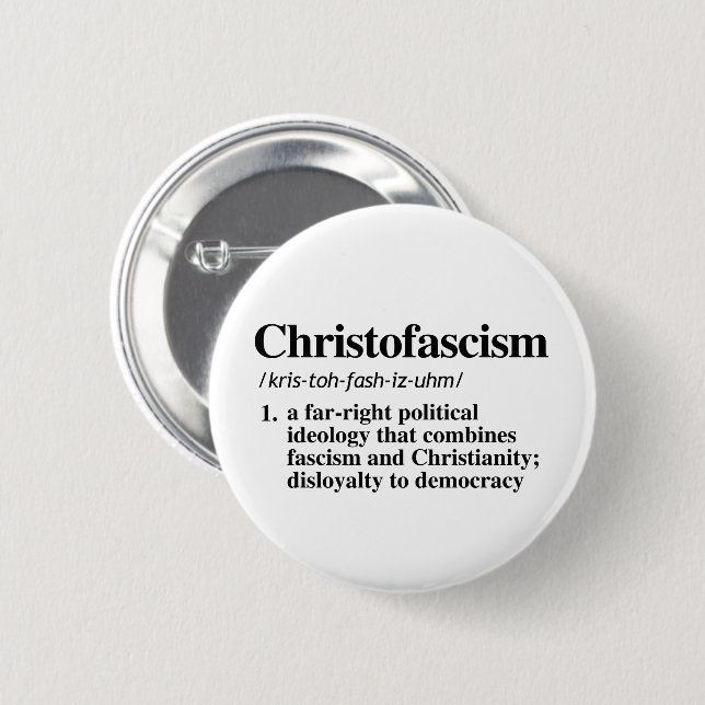 Christofascism Definition Knapp (Framsida & baksida)