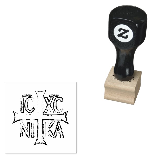 Christogram Ι Ϲ Χ Ϲ Ν Ι Κ Rubber Frimärke Stämpel (Stämplad)