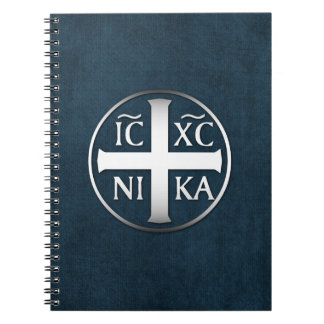 Christogram ICXC NIKA Jesus erövrar Anteckningsbok