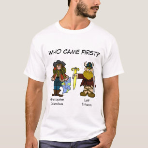Christoper Columbs & Leif Erikson T-tröja T-shirt