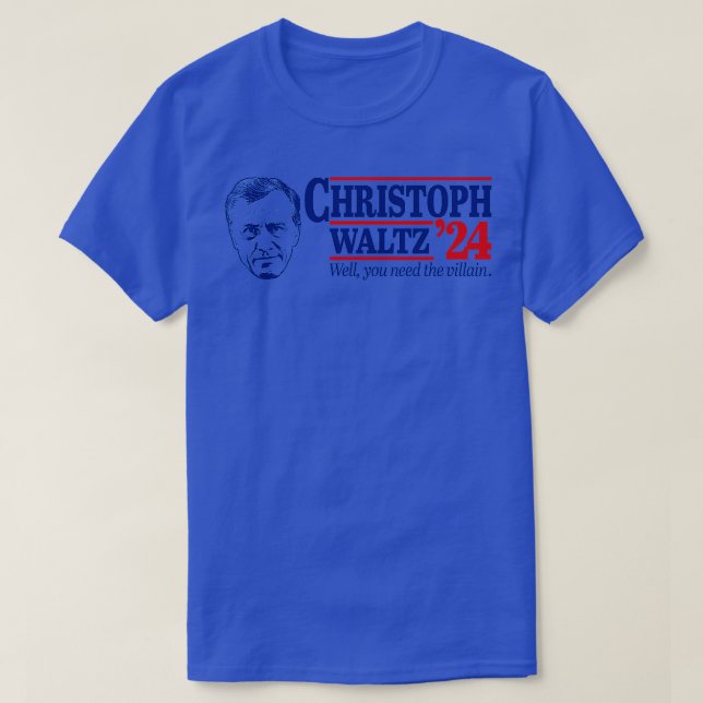 Christoph Waltz T Shirt (Design framsida)
