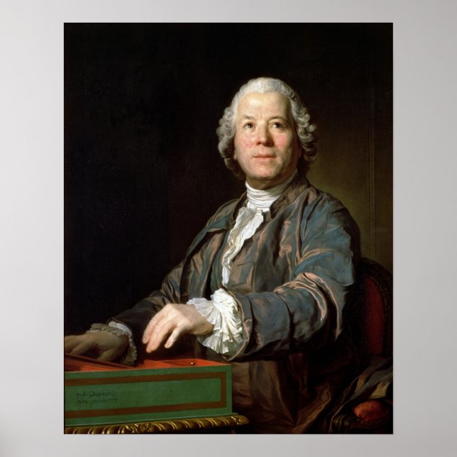 Christoph Willibald Gluck på spinet, 1775 Poster (Framsidan)