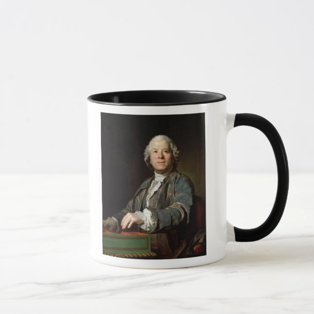 Christoph Willibald Gluck på spineten, 1775 Mugg (Höger)