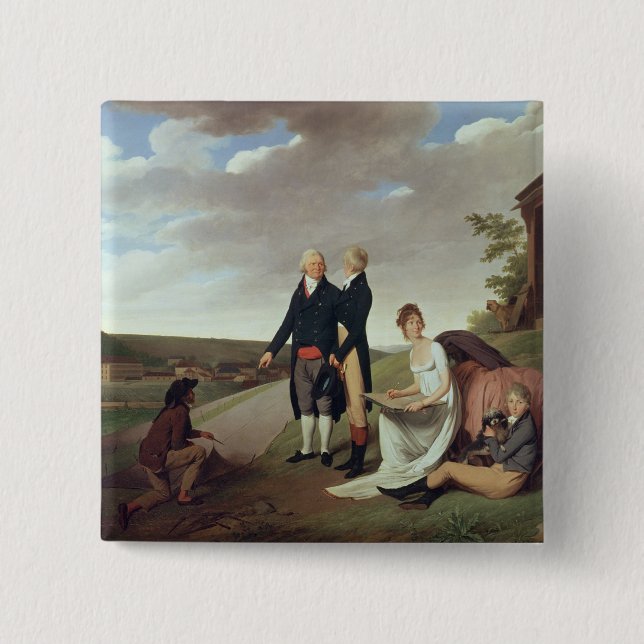 Christophe-Philippe Oberkampf och familj Knapp (Framsida)