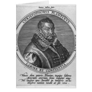Christophe Plantin Hälsningskort