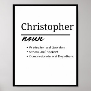 Christopher, Boy Personlig Namn Definition Poster