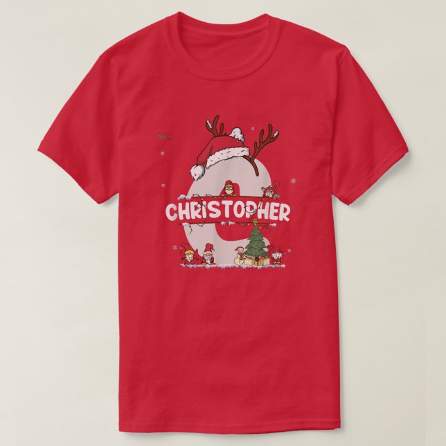 Christopher Christmas tee w Christopher Name for f (Design framsida)