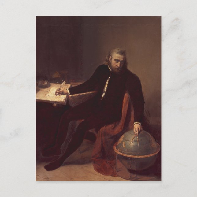 Christopher Columbus, 1839 Vykort (Framsida)