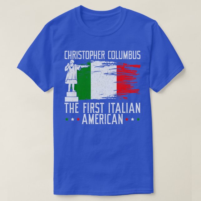 Christopher Columbus, den första italienska amerik T Shirt (Design framsida)