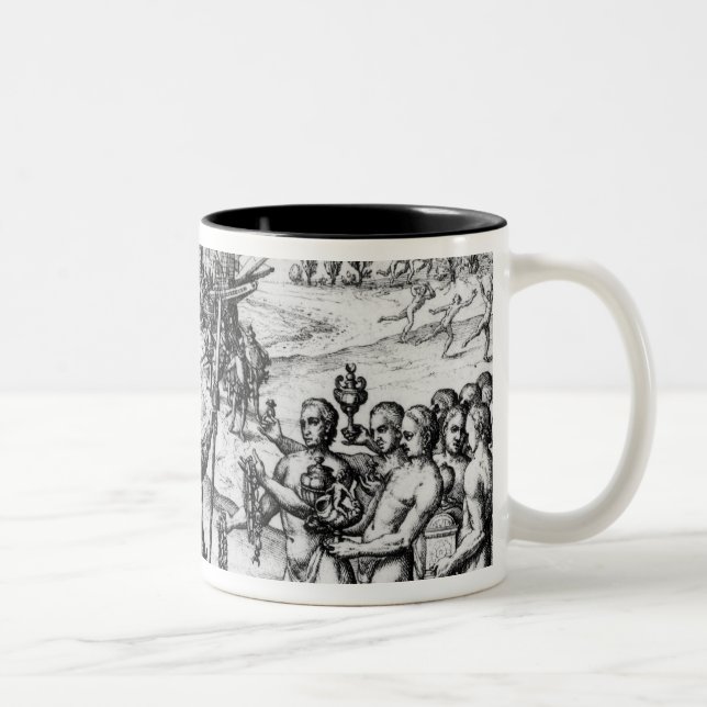 Christopher Columbus hälerigåvor Två-Tonad Mugg (Höger)