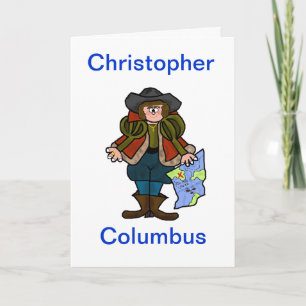 Christopher Columbus hälsningkort - riktningar Kort