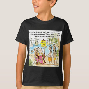 Christopher Columbus immigrerar till Amerika Rolig Tee