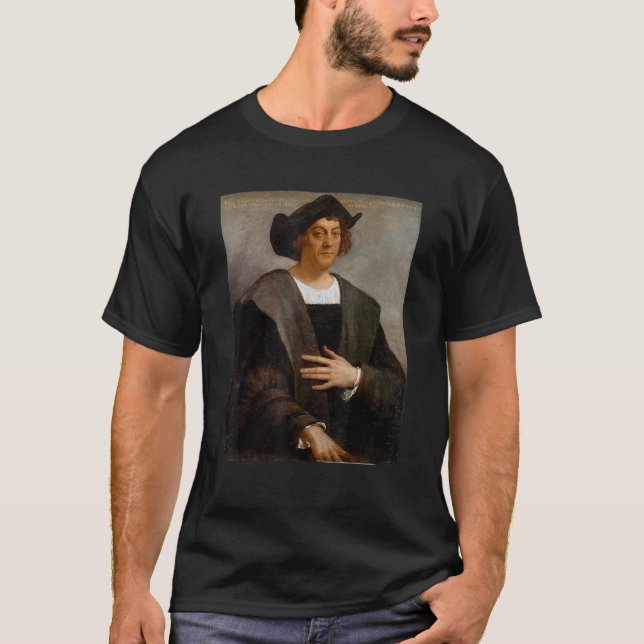 Christopher Columbus Porträtt T Shirt (Framsida)