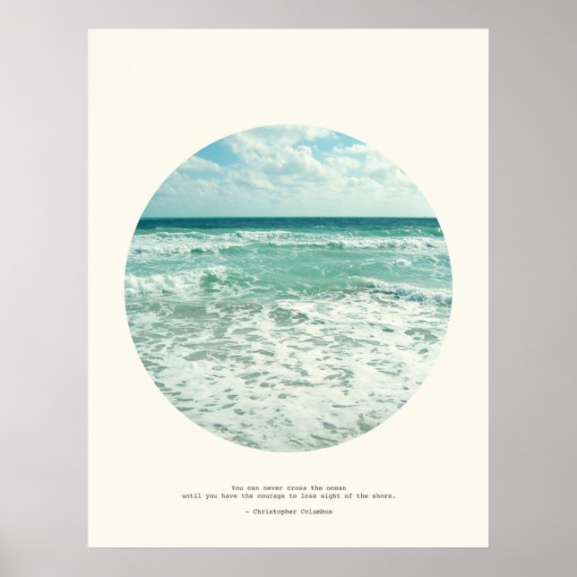 Christopher Columbus Quote Poster (Framsidan)