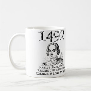 Christopher Columbus räddad rolig mugg