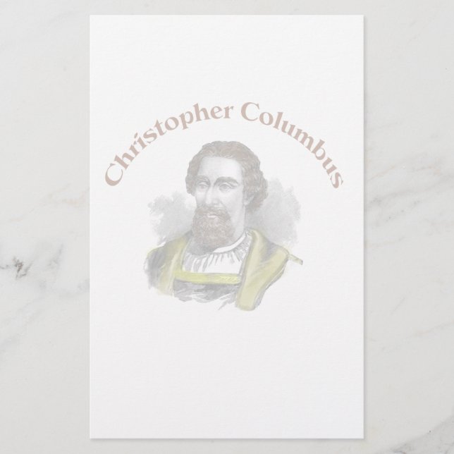 Christopher Columbus Stationery Brevpapper (Framsida)