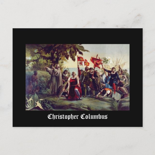 Christopher Columbus Vykort (Framsida)