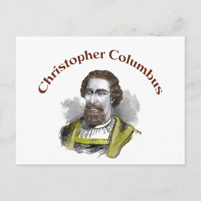Christopher Columbus Vykort (Framsida)