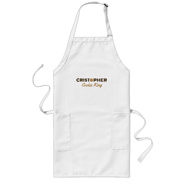 Christopher cookie Kung Long Apron Långt Förkläde (Framsidan)