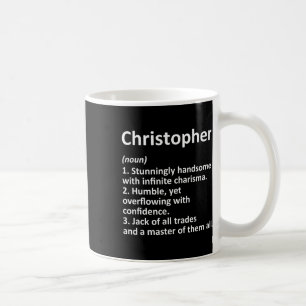 Christopher Definition Personligt Namn Rolig Födel Kaffemugg