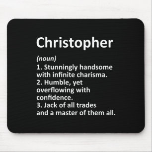 Christopher Definition Personligt Namn Rolig Födel Musmatta