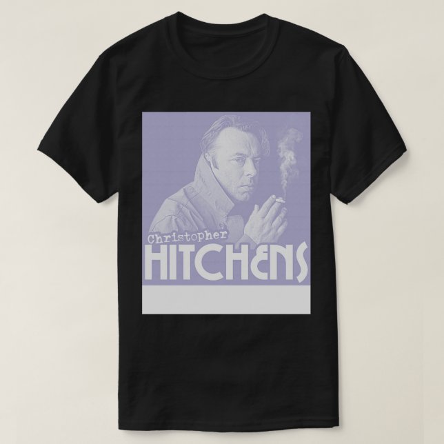 Christopher Hitchens Fläkt Art Tribute T Shirt (Design framsida)
