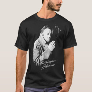 Christopher Hitchens Retro Stil Fläkt Design T Shirt