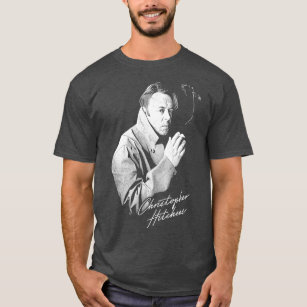Christopher Hitchens Retro Stil Fläkt Design T Shirt