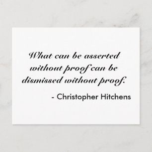 Christopher Hitchens Vykort