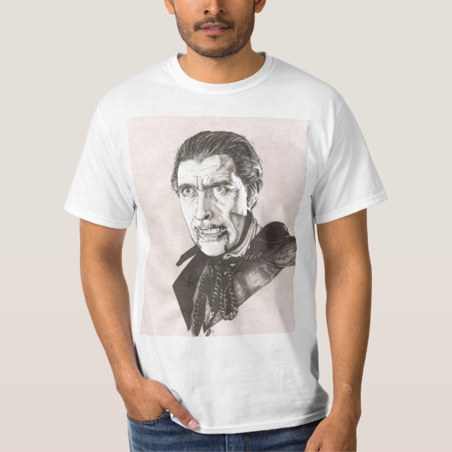 Christopher Lee Dracula T-shirt (Framsida)