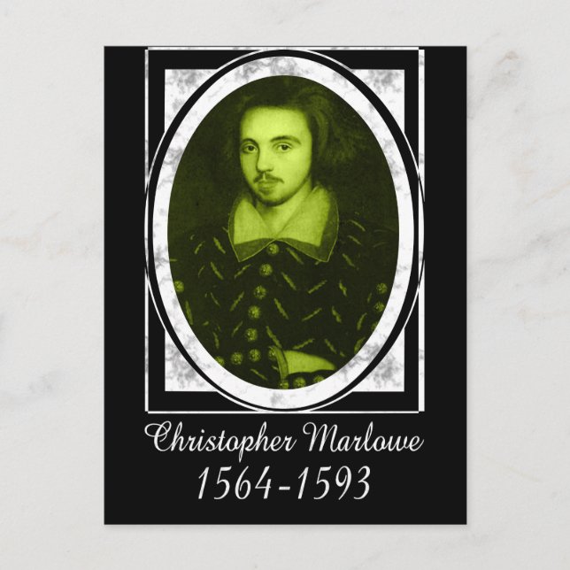 Christopher Marlowe Vykort (Framsida)