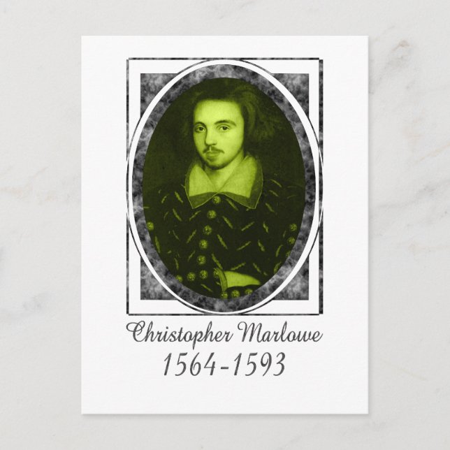 Christopher Marlowe Vykort (Framsida)