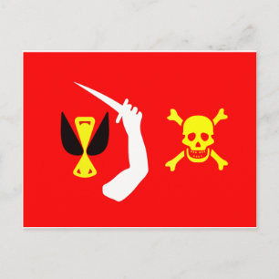 Christopher Moody pirat flagga Vykort