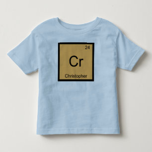 Christopher Namn Kemiskt Grundämne Periodiska Syst Tee Shirt