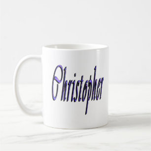 Christopher, Namn, Logotyp Kaffemugg