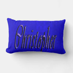 Christopher, Namn, Logotyp, om Blue Mosaic, Lumbarkudde