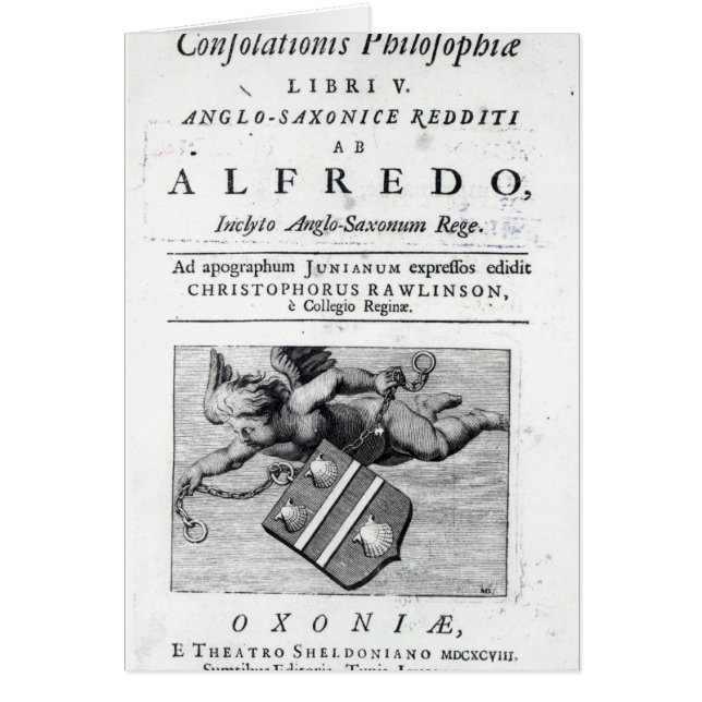 Christopher Rawlinsons Hälsningskort (Framsidan)