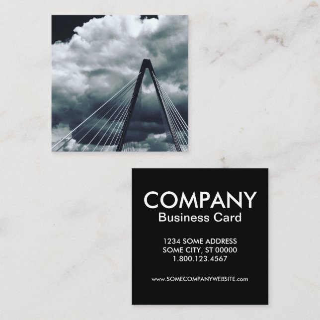 Christopher's bond bridge fyrkantigt visitkort (Fram/baksida)