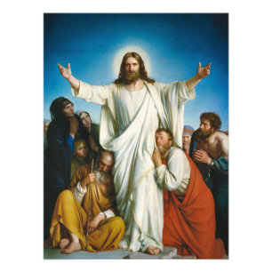 Christus Consolator av Carl Bloch Fototryck