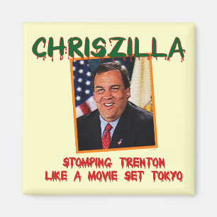 ChrisZilla - Chris Christie kylskåpmagnet Magnet
