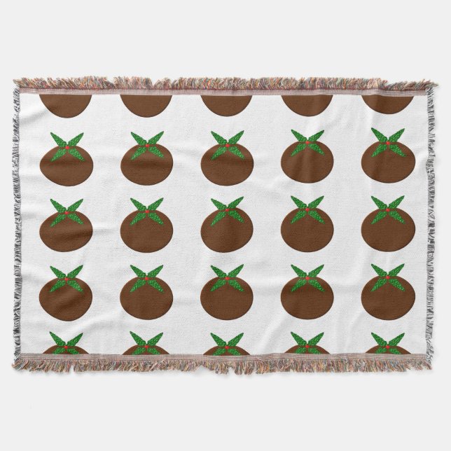 Chritsmas Pudding Throw Blanket Filt (Framsidan)