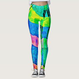 Chroma Abstrakt Elegance Mönster Leggings