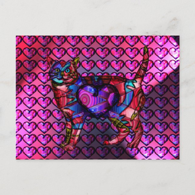 Chroma Calico Hearty-vykort Vykort (Framsida)