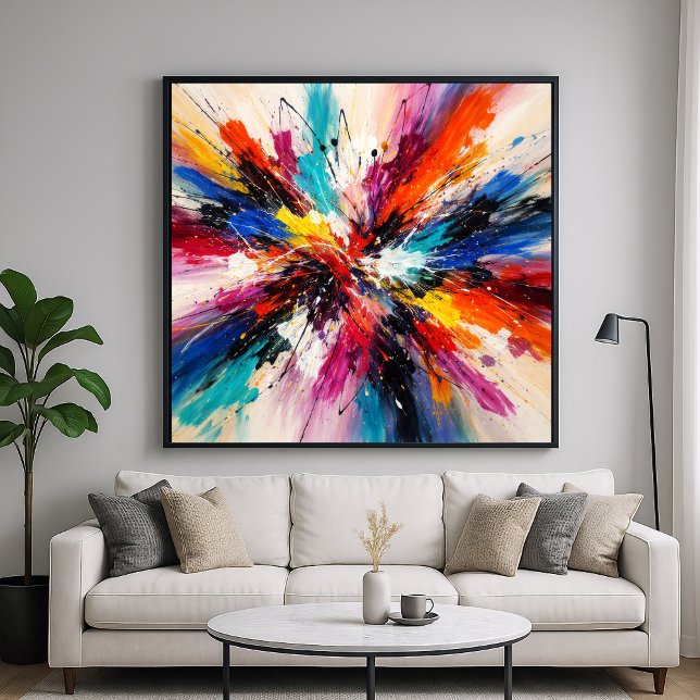 Chroma Color Burst - Abstract Art Poster (Skapare uppladdad)